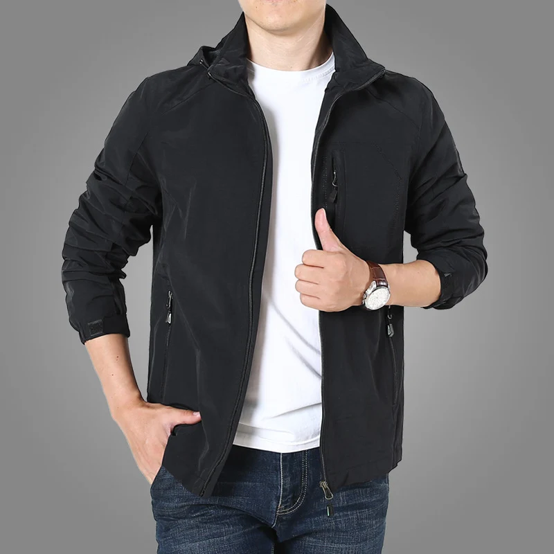 Herren leichter atmungsaktiver Fieldparka mit Mesh‑Futter und Kapuze Drune