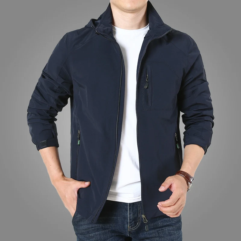 Herren leichter atmungsaktiver Fieldparka mit Mesh‑Futter und Kapuze Drune