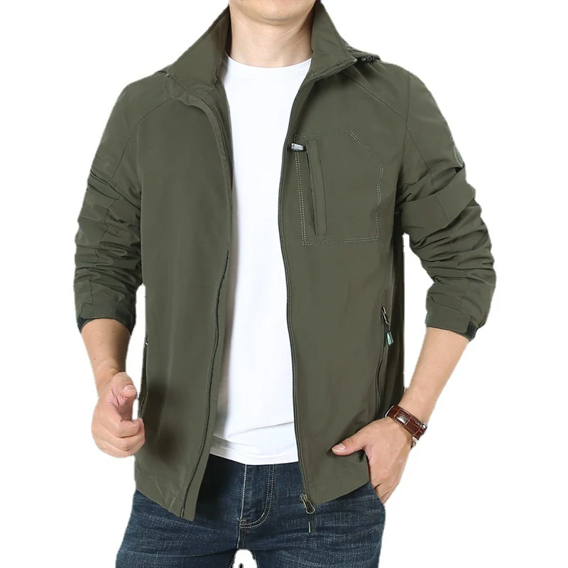 Herren leichter atmungsaktiver Fieldparka mit Mesh‑Futter und Kapuze Drune
