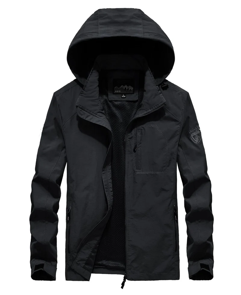 Herren leichter atmungsaktiver Fieldparka mit Mesh‑Futter und Kapuze Drune