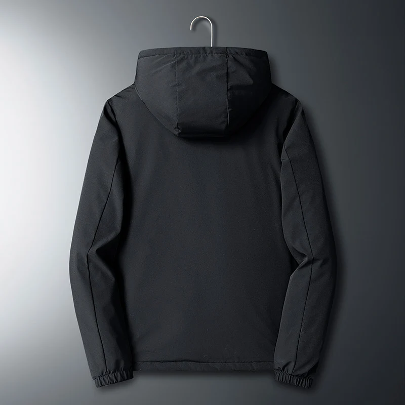Herren Leichte Softshelljacke mit Kapuze, wind- und wasserabweisend Drune