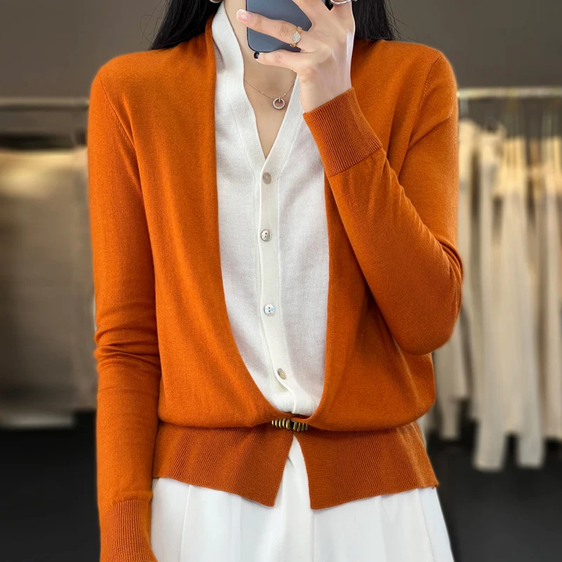 Damen Leichter Offener Feinstrick-Cardigan mit asymmetrischer Zipfelkante und taillierter Silhouette Drune
