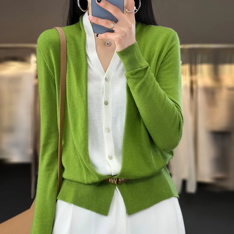 Damen Leichter Offener Feinstrick-Cardigan mit asymmetrischer Zipfelkante und taillierter Silhouette Drune
