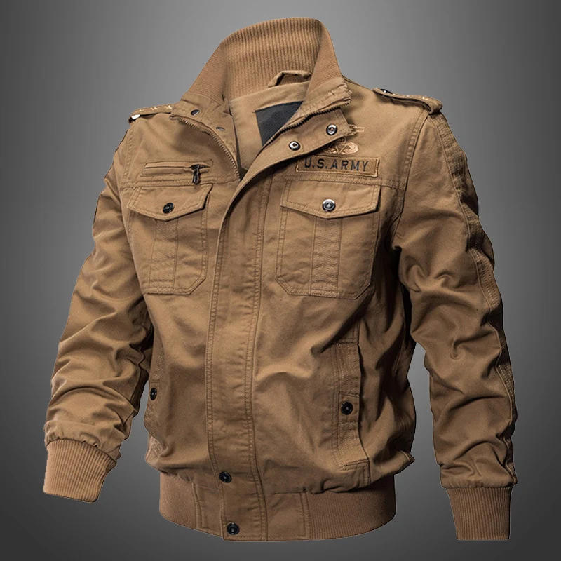 Herren Kurzblouson Canvas-Fieldjacke mit Schulterepauletten, Brustpattentaschen und geripptem Saum Drune