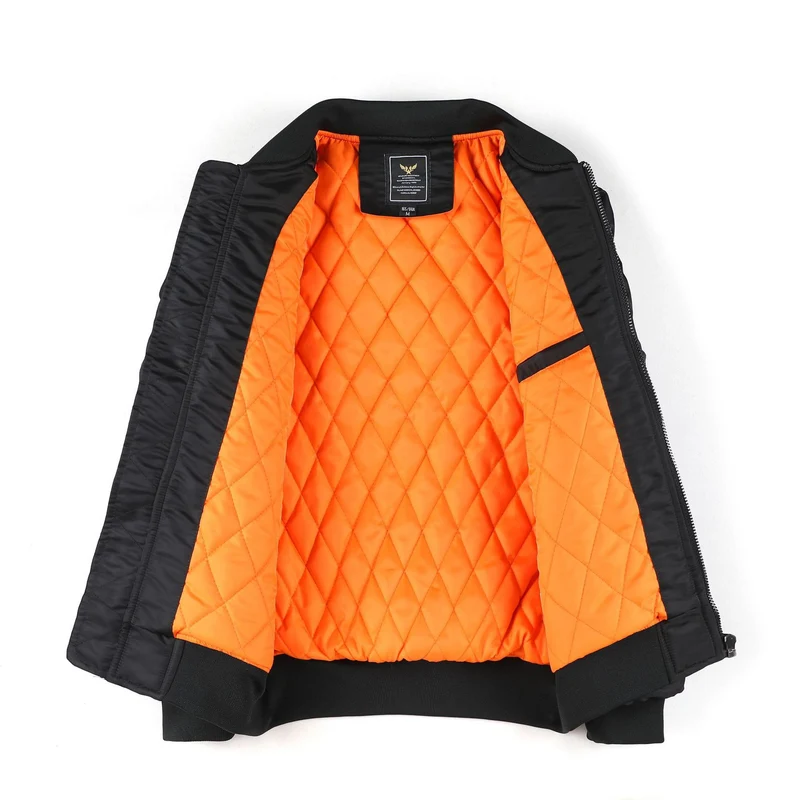 Herren Kurzblouson Bomberjacke mit gesteppter Thermofütterung, Nylon‑Shell und Ärmeltasche Drune