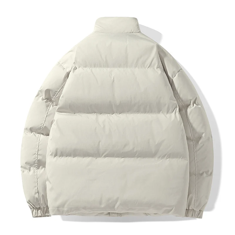 Herren Kurz geschnittene gesteppte Winterjacke mit hohem Stehkragen und wattierter Thermo‑Isolierung Drune