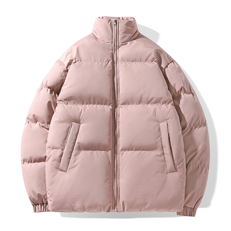 Herren Kurz geschnittene gesteppte Winterjacke mit hohem Stehkragen und wattierter Thermo‑Isolierung Drune