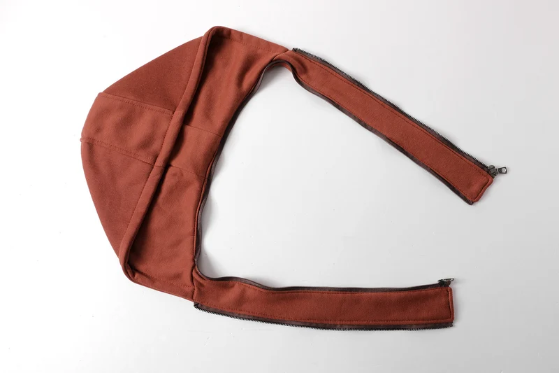 Herren Kunstleder-Flightblouson mit integriertem Kapuzenlayer, Reißverschluss-Brusttasche und Rippbündchen Drune