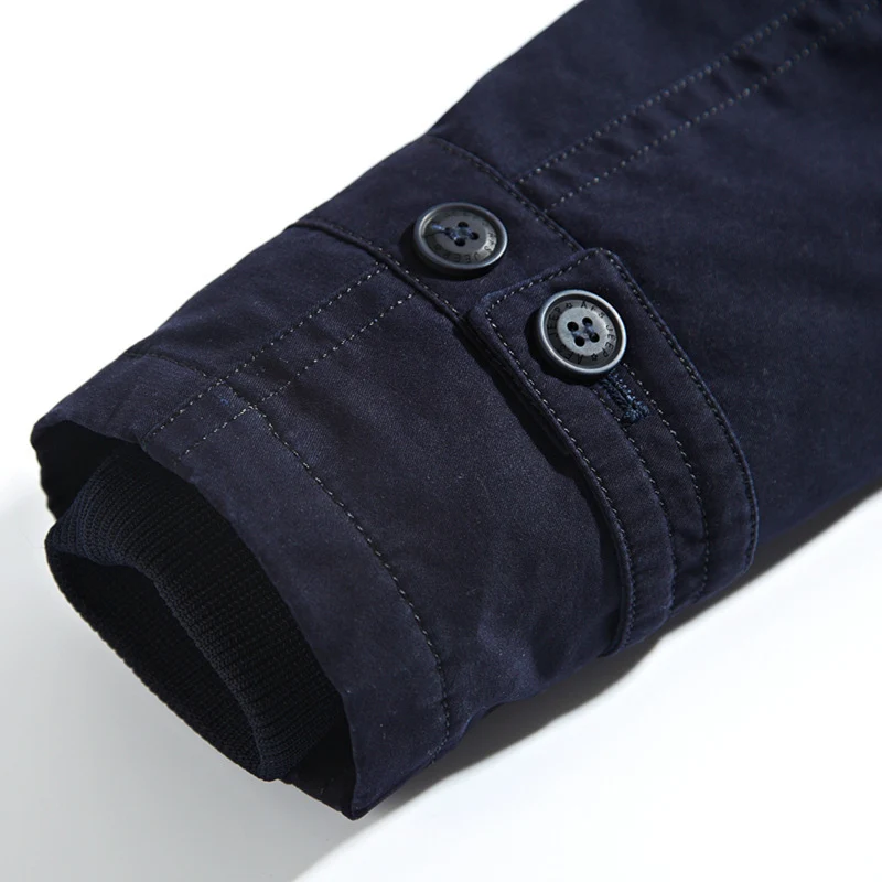 Herren Kapuzenparka mit Teddyfutter und multifunktionalen Utility‑Taschen Drune