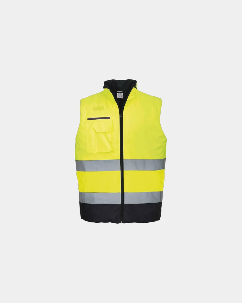 Bodywarmer Polyester zweifarbig zum Personalisieren
