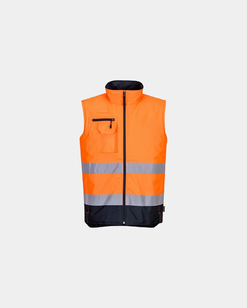 Bodywarmer Polyester zweifarbig zum Personalisieren