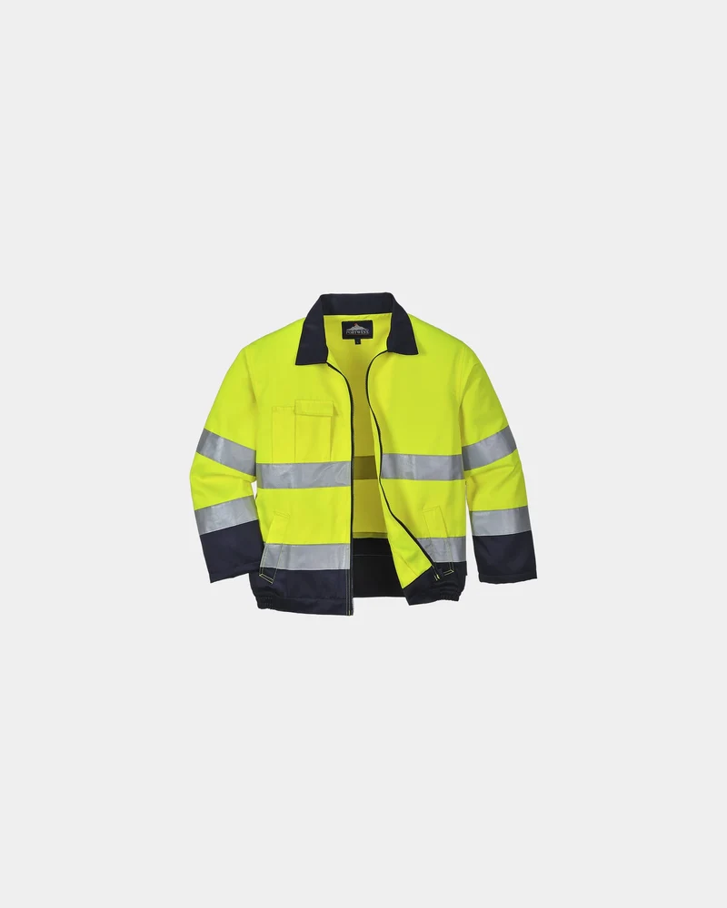 Hi-Vis-Jacke Polycotton robust Madrid zum Personalisieren