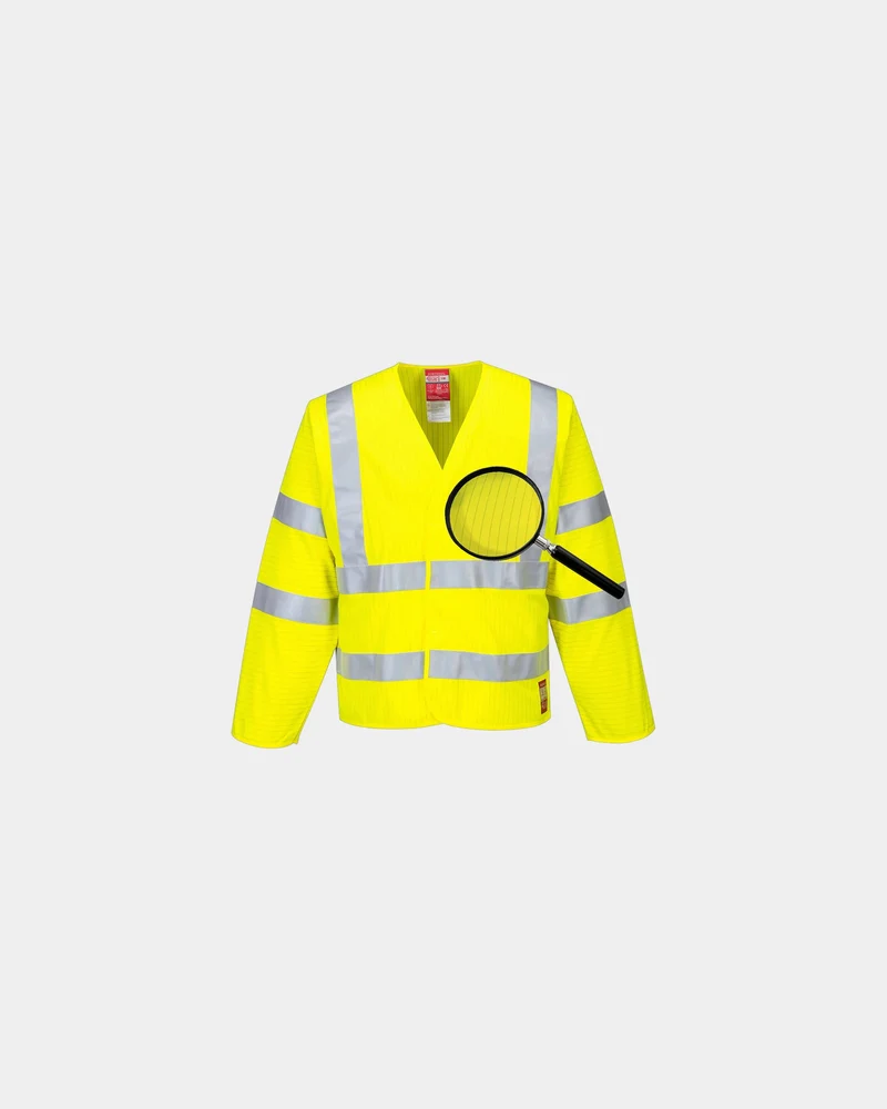 Warnjacke antistatisch leicht Hi-Vis zum Personalisieren