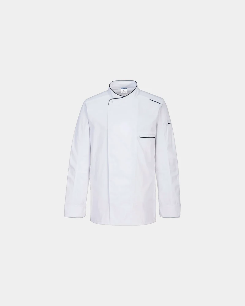 Kochjacke 100% Baumwolle Portwest Surrey M/L zum Personalisieren
