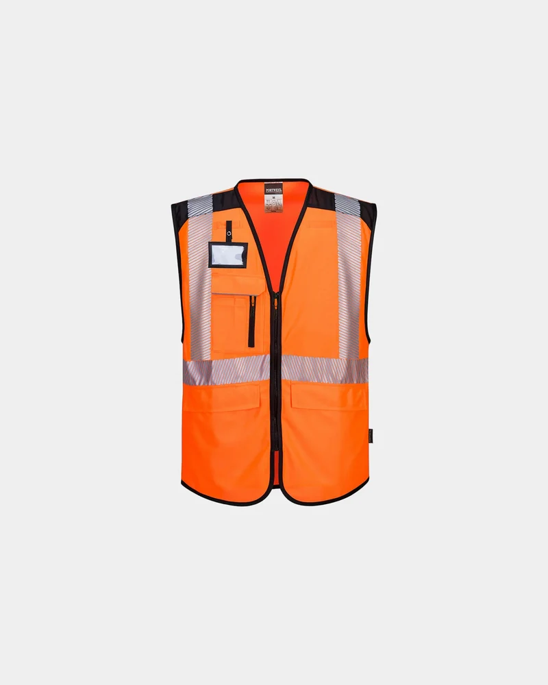 Multitaschen-Warnweste Polyester zum Personalisieren