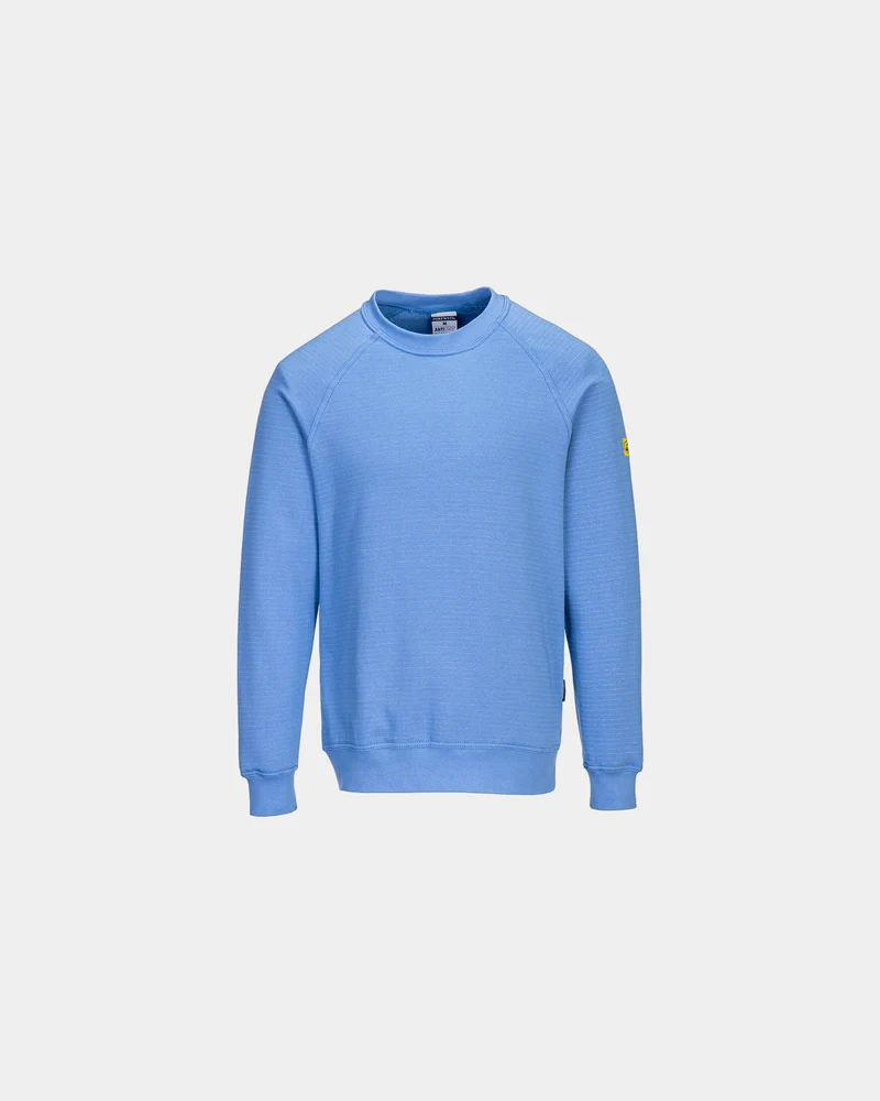 Sweatshirt antistatisch ESD 65% Polyester zum Personalisieren