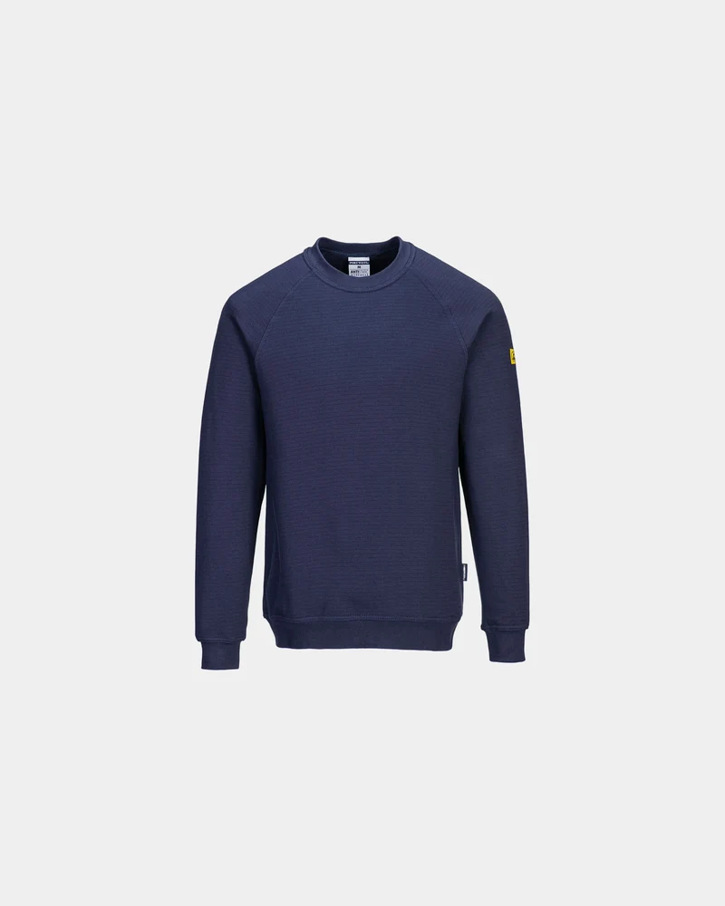 Sweatshirt antistatisch ESD 65% Polyester zum Personalisieren