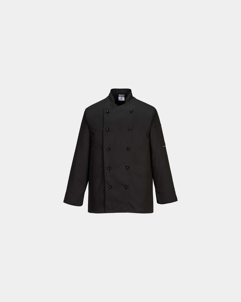 Küchenjacke unisex Portwest Somerset zum Personalisieren