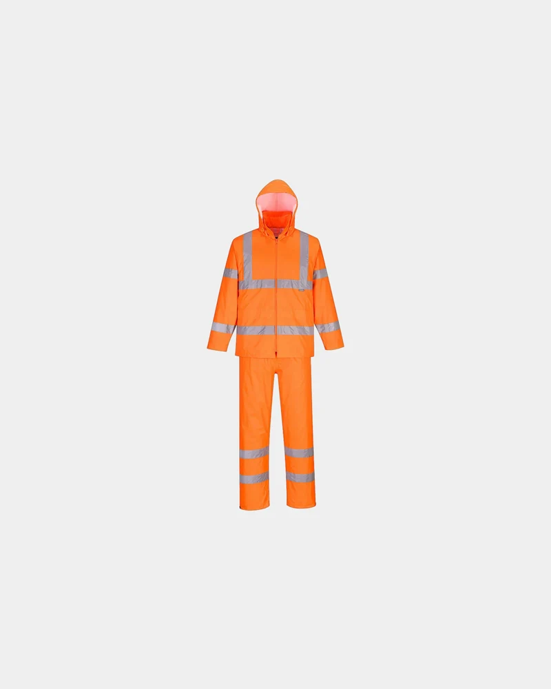 Regenjacke hochsichtbar 100% Baumwolle zum Personalisieren
