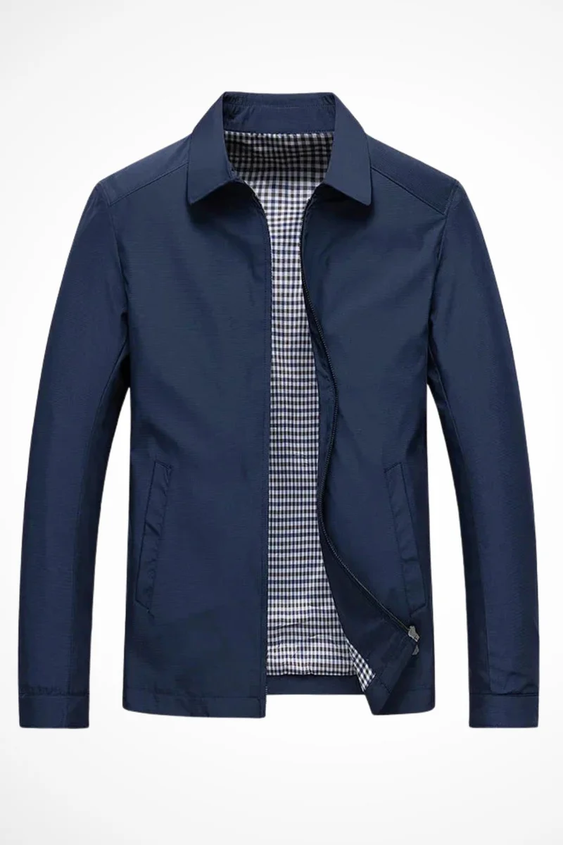Leo | Classic Check-Lined Harrington Jacket