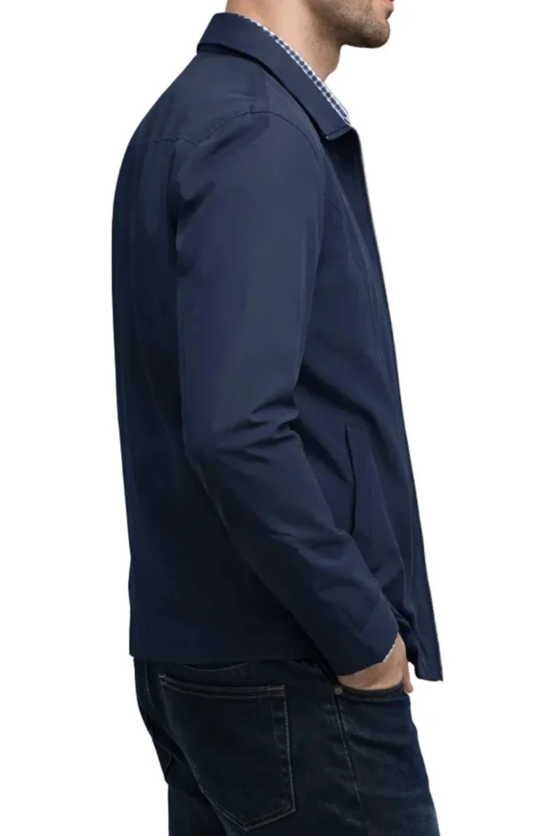 Leo | Classic Check-Lined Harrington Jacket