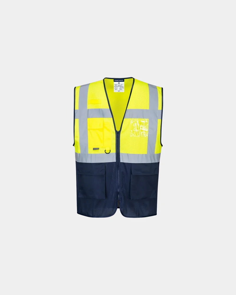 Warnweste atmungsaktiv Executive Hi-Vis zum Personalisieren