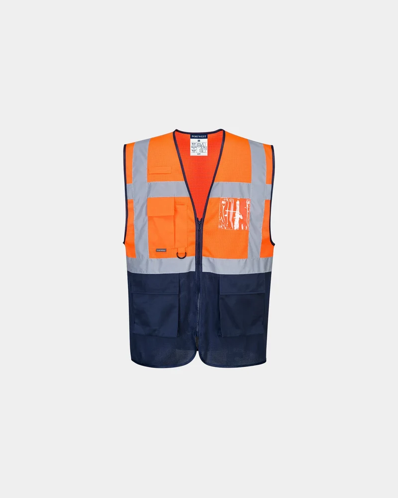 Warnweste atmungsaktiv Executive Hi-Vis zum Personalisieren