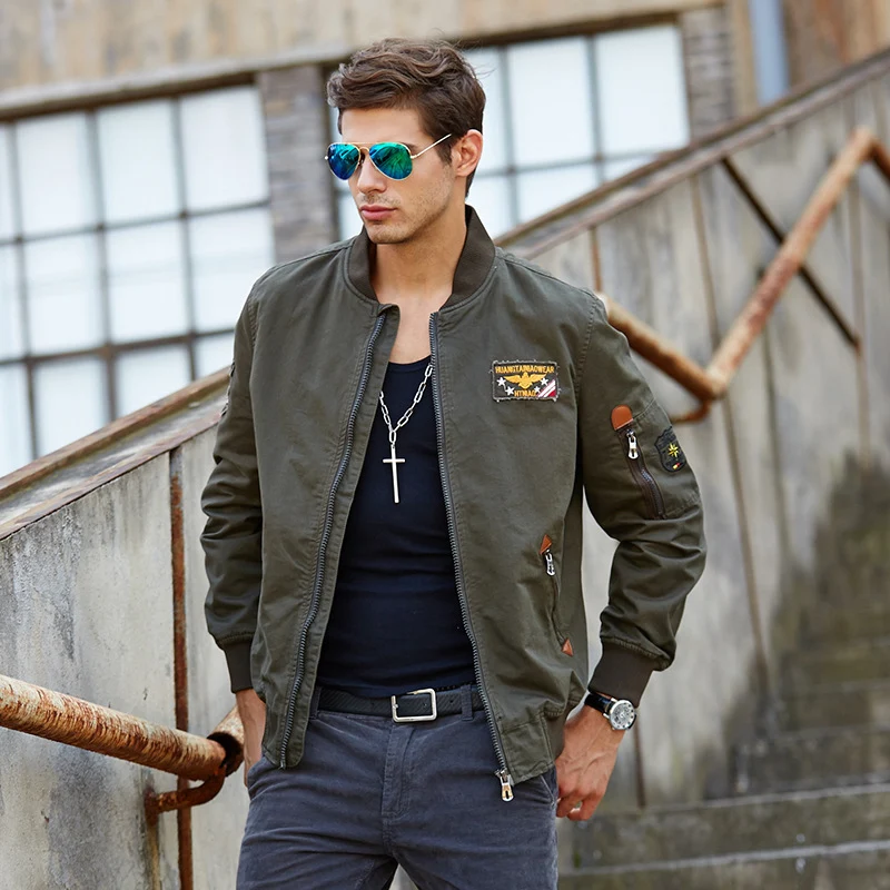 Herren Kapuzen-Canvasjacke im Military-Utility-Stil mit Camouflagemanschette und Rippbündchen Drune