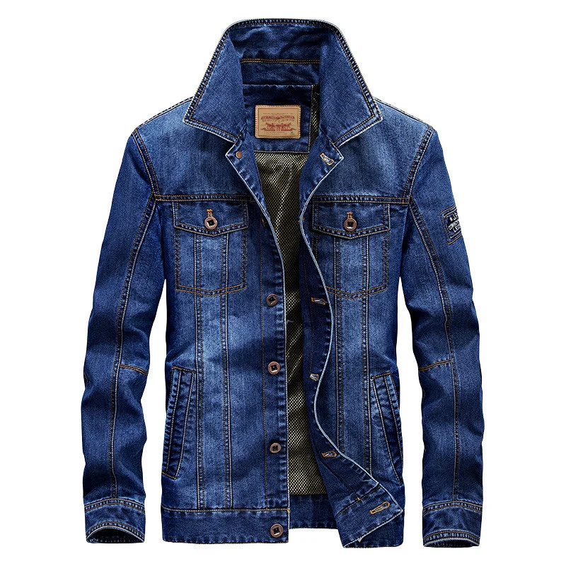Herren Jeansjacke mit Sherpa‑Futter, wärmender Teddyinnenlage und klassischem Hemdkragen Drune