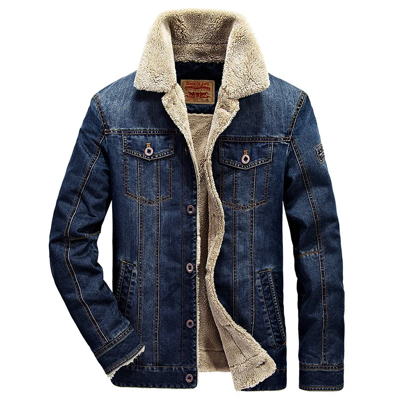 Herren Jeansjacke im Truckerstil mit leichtem Netzfutter und strukturierter Nahtführung Drune