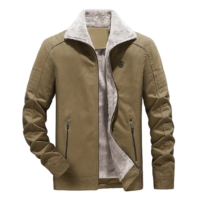 Herren Hybrid-Fliegerblouson mit Teddyfleece-Innenfutter und gesteppter Ärmepasse Drune