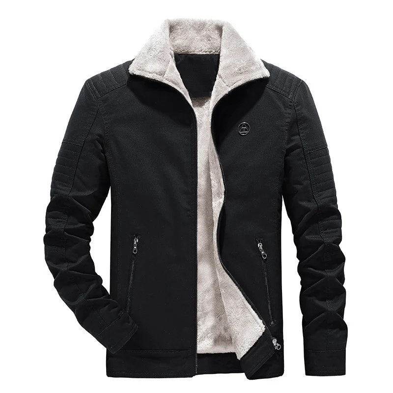 Herren Hybrid-Fliegerblouson mit Teddyfleece-Innenfutter und gesteppter Ärmepasse Drune