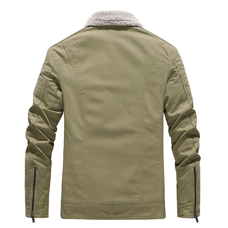 Herren Hybrid-Fliegerblouson mit Teddyfleece-Innenfutter und gesteppter Ärmepasse Drune