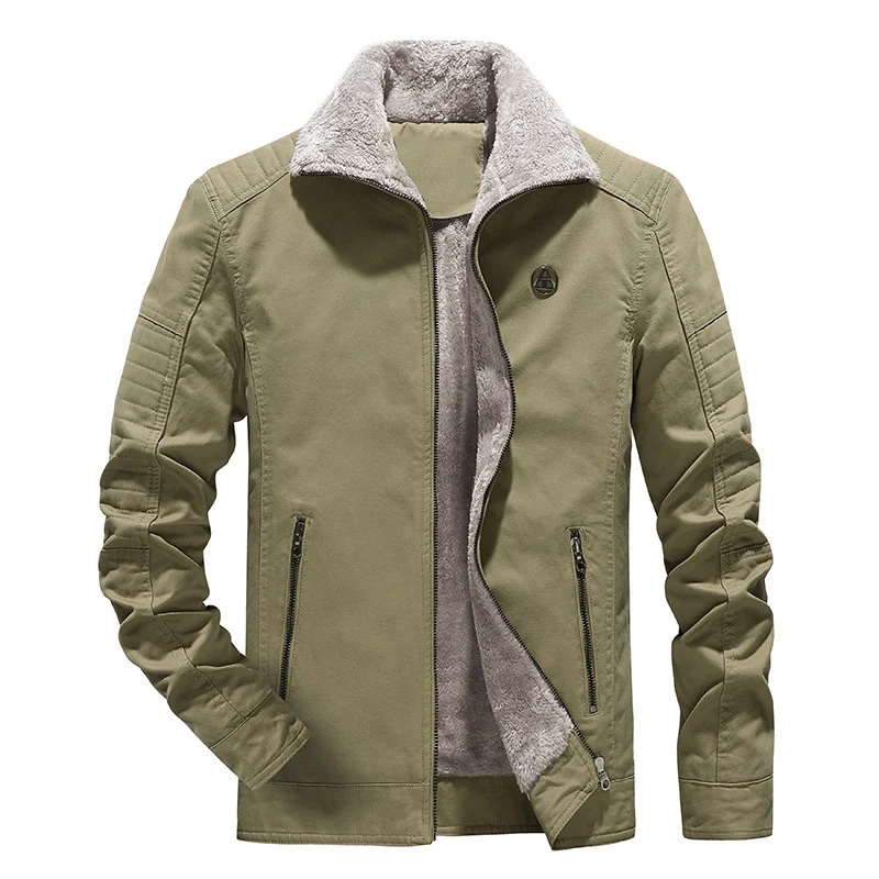 Herren Hybrid-Fliegerblouson mit Teddyfleece-Innenfutter und gesteppter Ärmepasse Drune