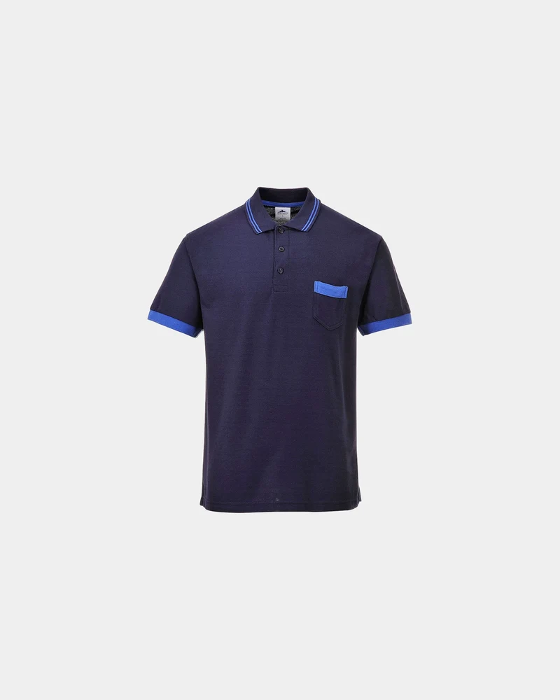 Poloshirt 210 g/m² Polyester Baumwolle Portwest Contrast zum Personalisieren