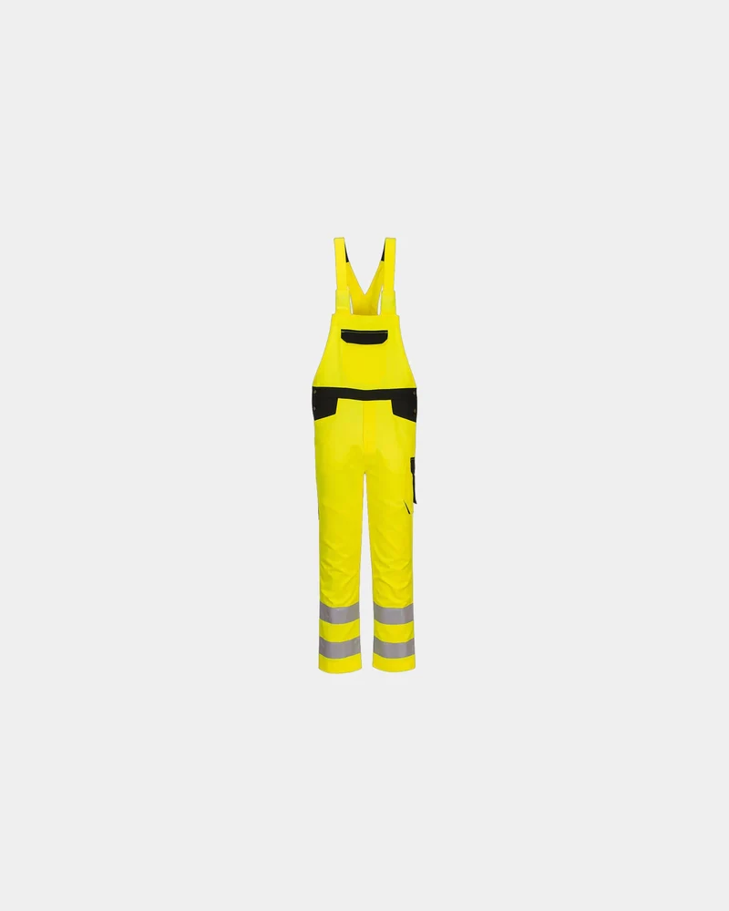 Latzhose hochsichtbar Portwest PW2 zum Personalisieren