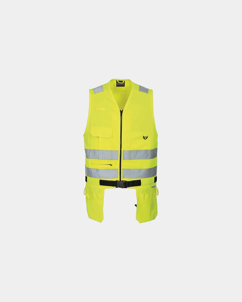 Warnweste Mischgewebe 245 g/m² Xenon zum Personalisieren