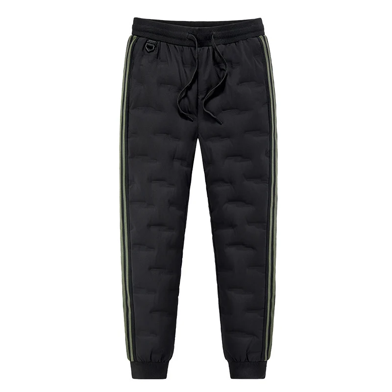 Herren Gepolsterte Stepp-Jogginghose mit Thermo-Isolierung und Kontraststreifen Drune