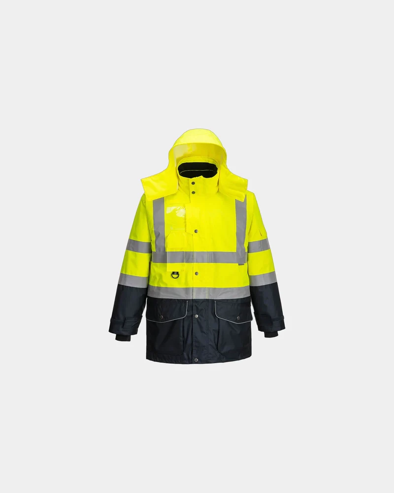 Parka hochsichtbar wasserdicht Kontrast zum Personalisieren