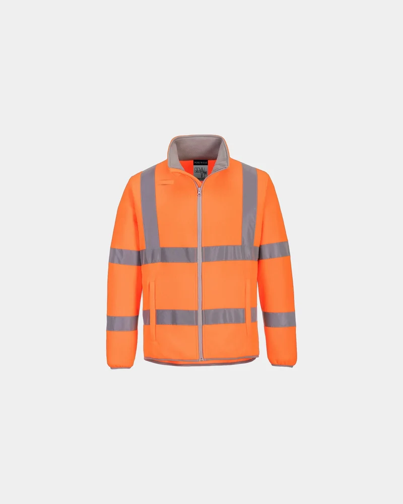 Fleecejacke hochvisibel 100% Polyester Portwest zum Personalisieren