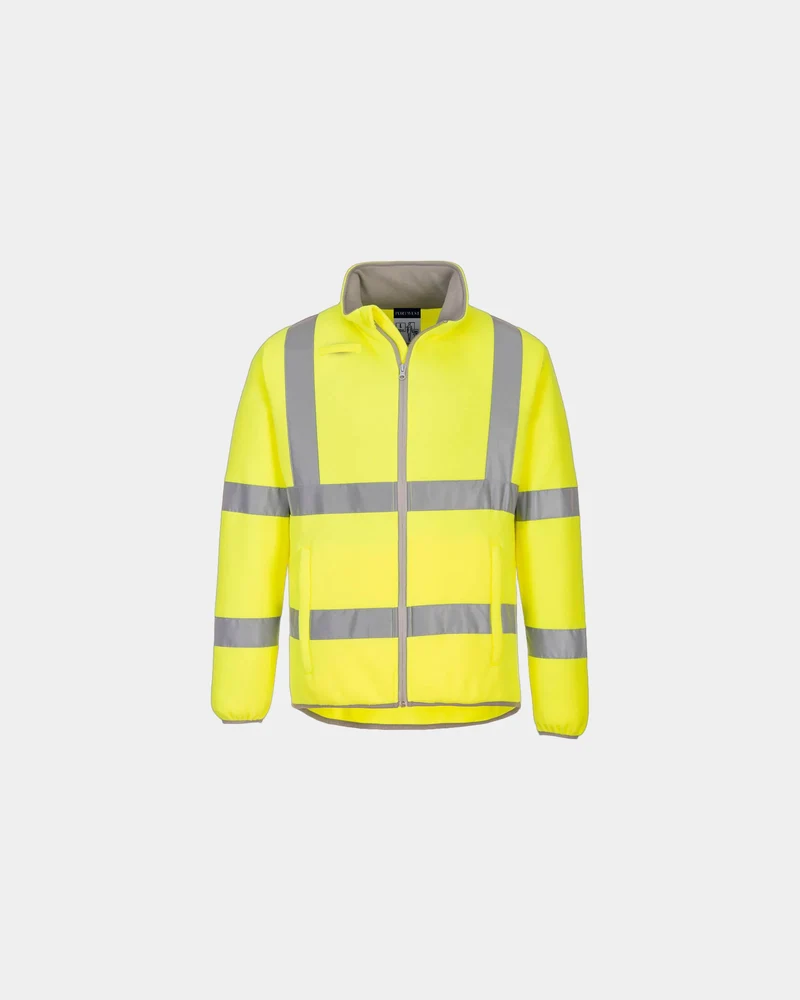 Fleecejacke hochvisibel 100% Polyester Portwest zum Personalisieren