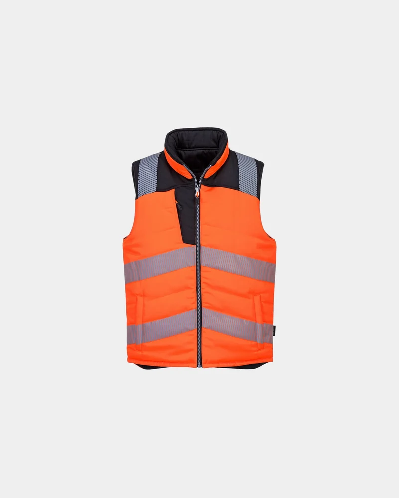 Bodywarmer hochsichtbar Portwest PW3 zum Personalisieren