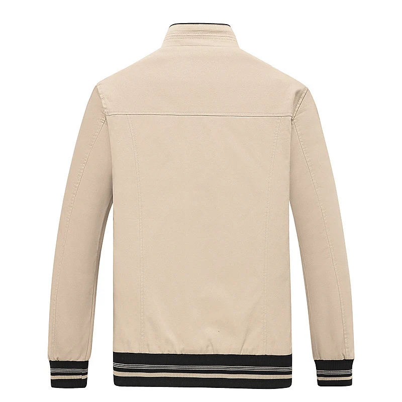 Herren Freizeitblouson mit Stehkragen, gerippten Bündchen und Camouflage-Innenfutter Drune