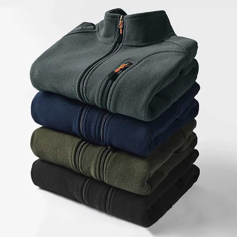 Herren Fleeceweste mit hohem Stehkragen, Reißverschlusstaschen und atmungsaktivem Microfleece Drune