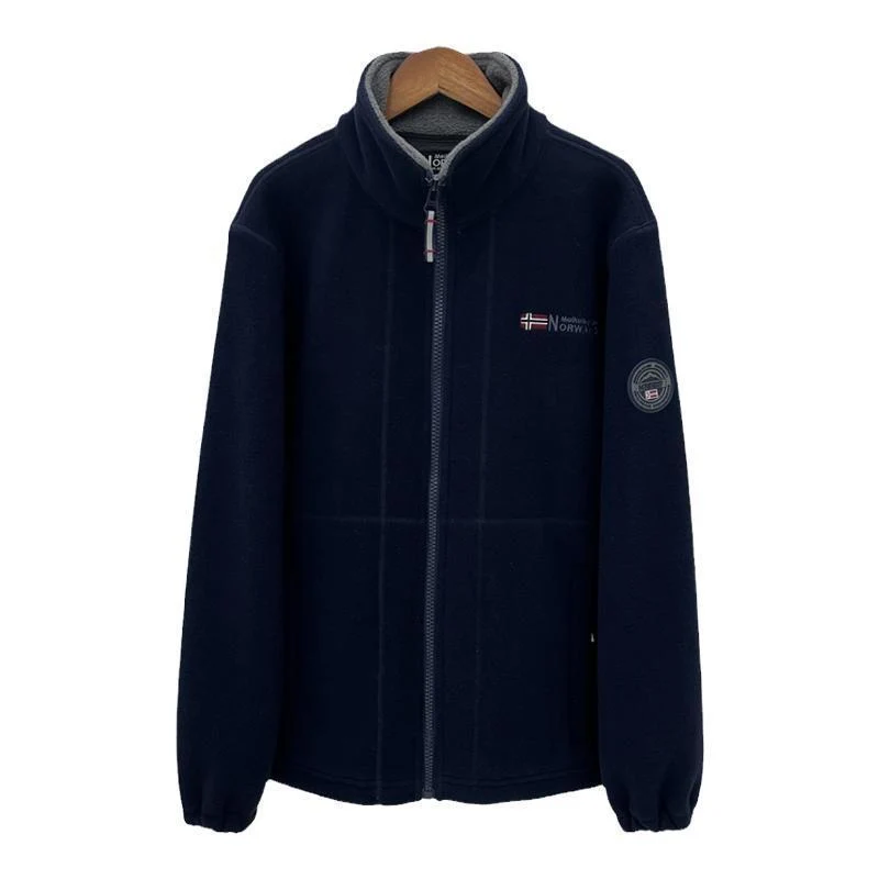 Herren Fleecejacke mit Stehkragen, durchgehendem Reißverschluss und wärmender Microfleece-Innenlage Drune