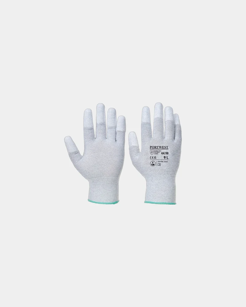 Handschuh antistatisch PU Fingertip zum Personalisieren