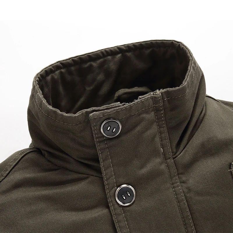 Herren Fieldblouson im Aviator-Look mit Teddyfleece-Futter und Schulterpatten Drune