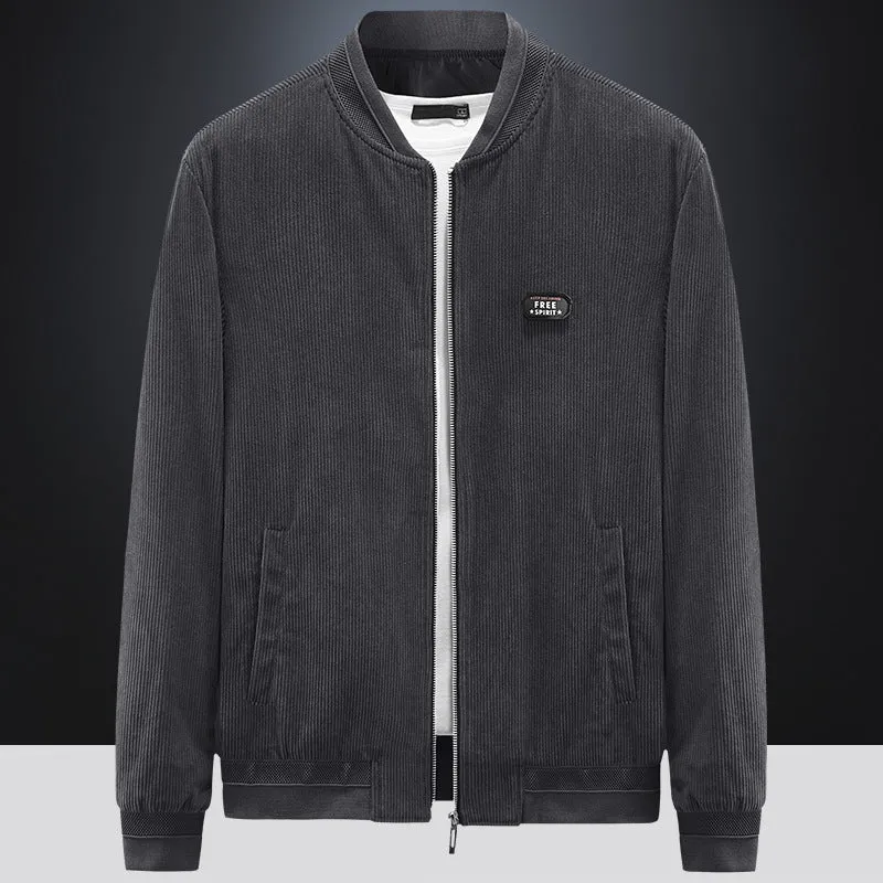 Herren Cordbomberjacke mit gesteppter Thermo-Innenfütterung und Ellbogenpatches Drune
