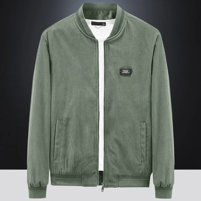 Herren Cordbomberjacke mit gesteppter Thermo-Innenfütterung und Ellbogenpatches Drune
