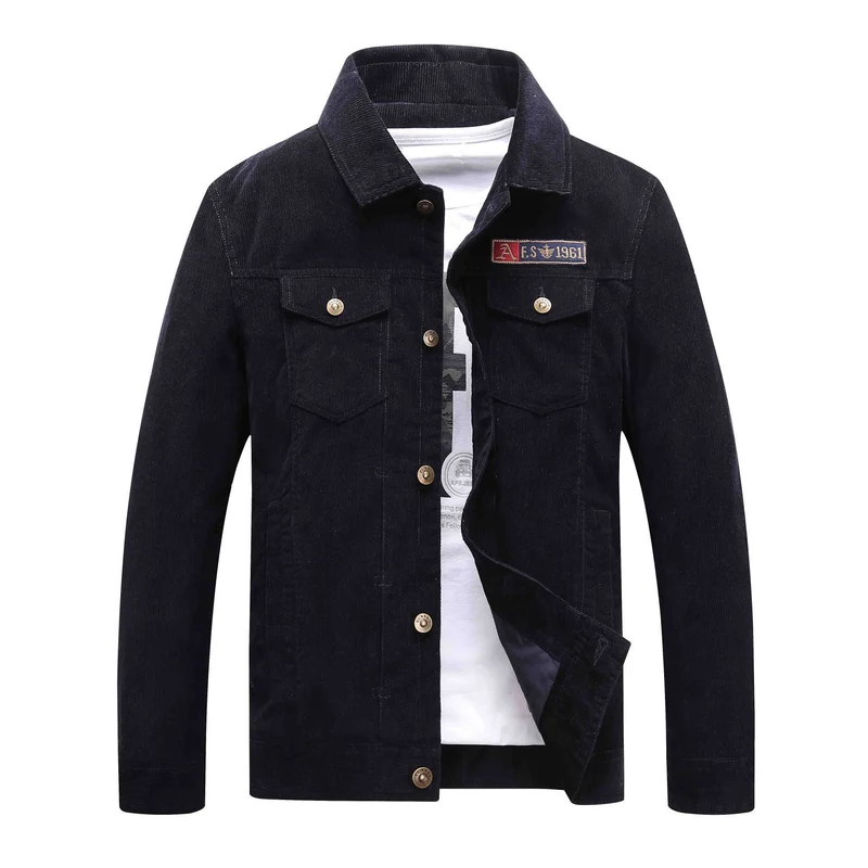 Herren Cord‑Truckerjacke mit Teddyfutter und aufgesetzten Brusttaschen Drune